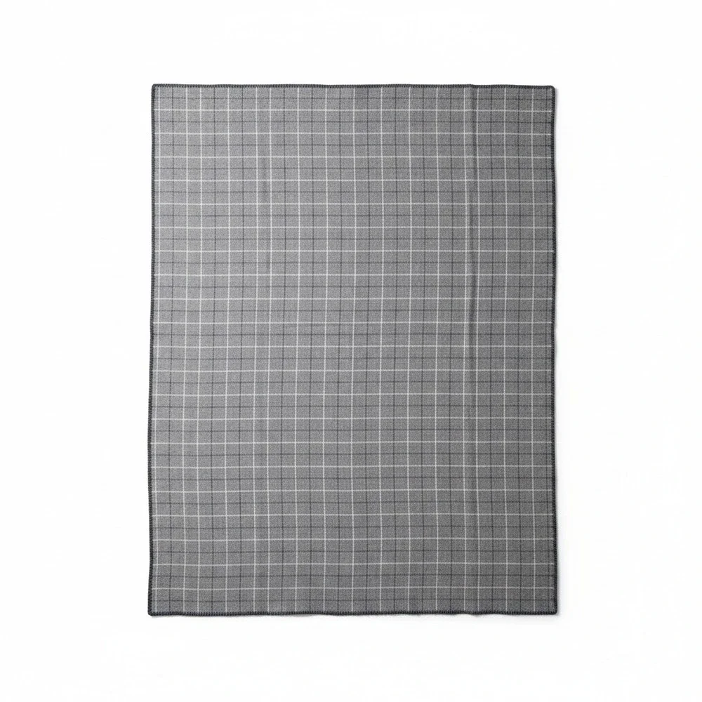 Vintage Faribo Wool Blend Plaid Blanket‎ Throw Made in USA Bed Footer